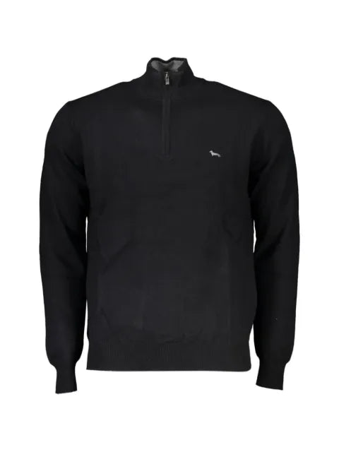 Harmont & Blaine embroidered-logo half-zip sweater