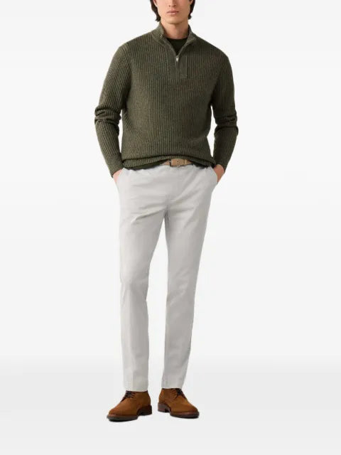 Hackett London Highland Stitch zip-fastening sweater
