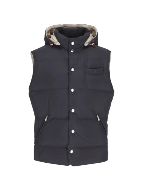 Brunello Cucinelli hooded padded gilet