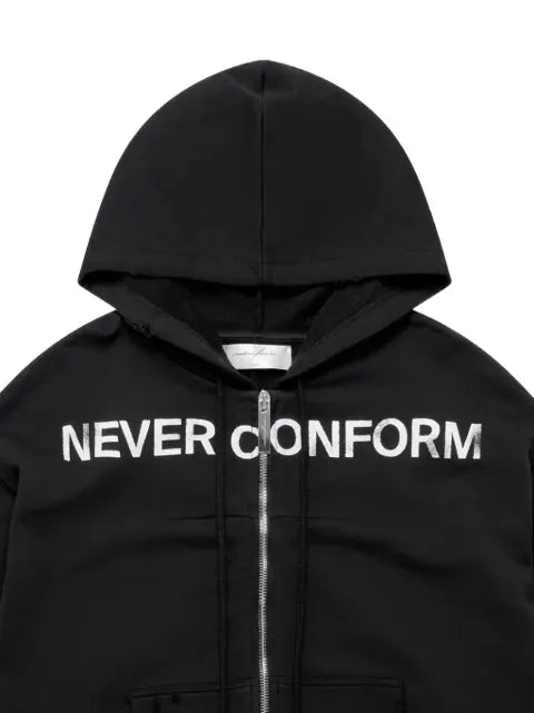 matieres fecales distressed Never Conform hoodie