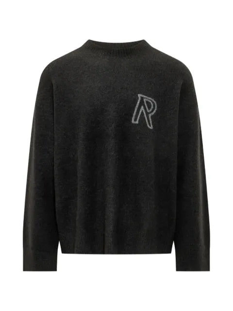 Represent logo-embroidered sweater