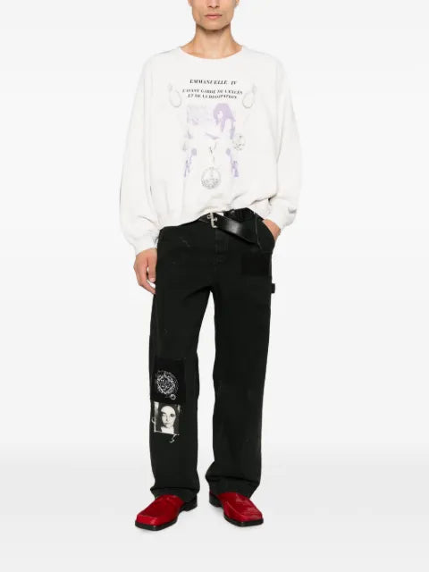 Enfants Riches Déprimés graphic-print distressed cotton sweatshirt