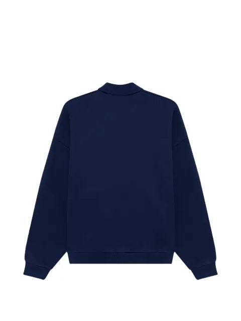 Autry logo-print polo-collar sweatshirt