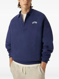 Autry logo-print polo-collar sweatshirt