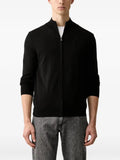 Trussardi zip-up embroidered-logo cardigan
