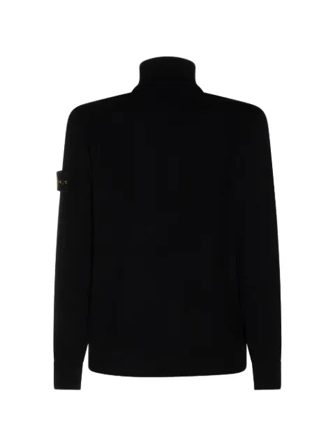 Stone Island logo-patch zip-up cardigan