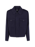 Emporio Armani button-up wool jacket