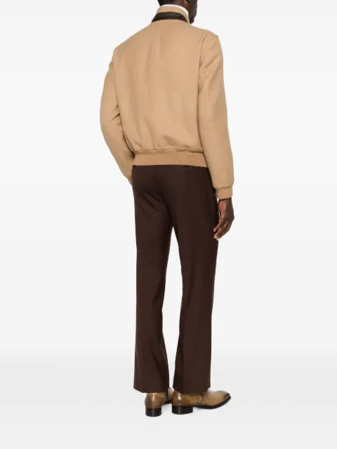 TOM FORD double splittable light wool harrington jacket