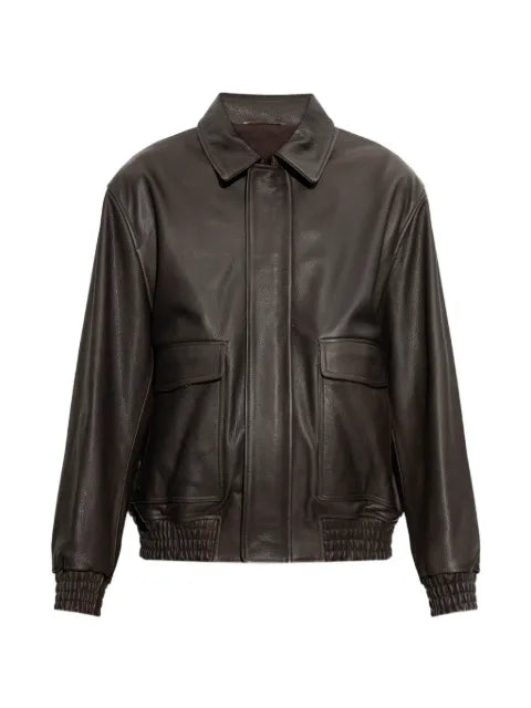 Arma Bari zip-up leather jacket