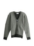 Kozaburo quilted-effect V-neck cardigan
