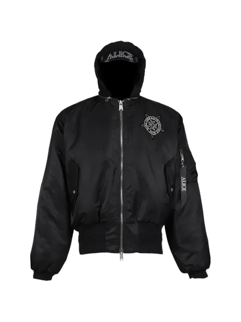 N.HOOLYWOOD hooded MA-1 bomber jacket