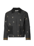 Baziszt Plomb bead-embellished corduroy jacket