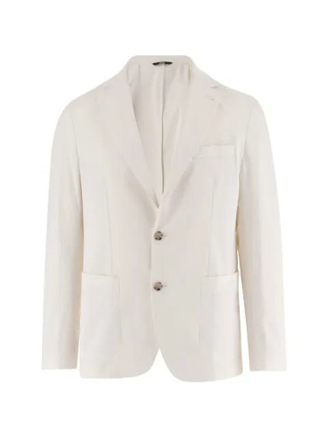BOSS notched-lapel single-breasted blazer