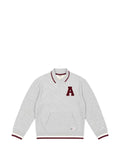Champion polo-collar logo-patch sweatshirt