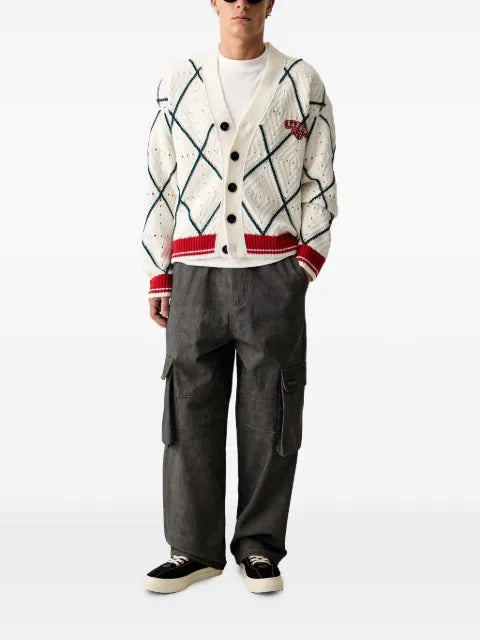 BARROW logo-patch cardigan