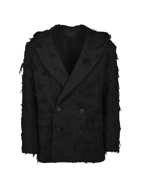 FILTH Boro Jacquard double-breasted jacket