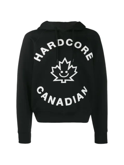 DSQUARED2 logo-print raglan-sleeve hoodie