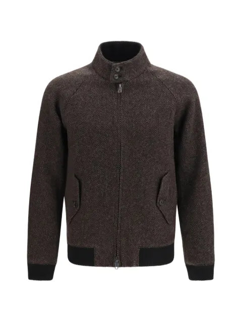 Baracuta G9 herringbone bomber jacket