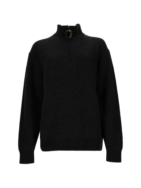 JW Anderson ribbed-knit quarter-zip sweater