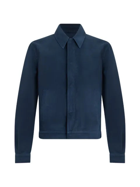 FENDI logo-print button-up jacket