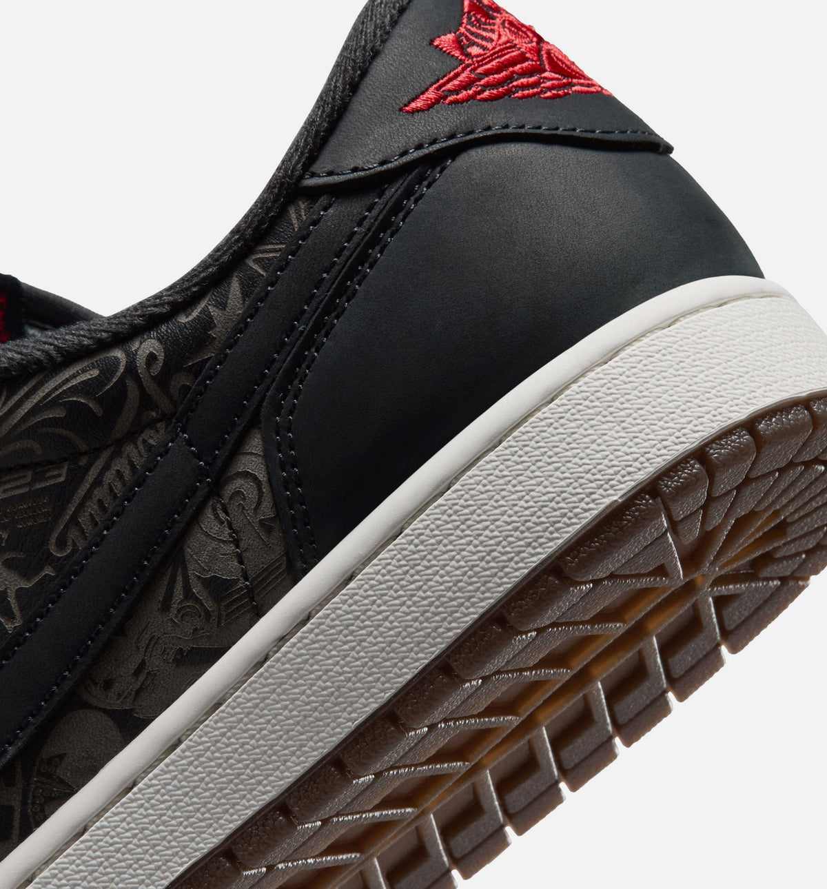 Air Jordan 1 Retro Low OG Black/Varsity Red Men's Low-Top Lifestyle Shoes