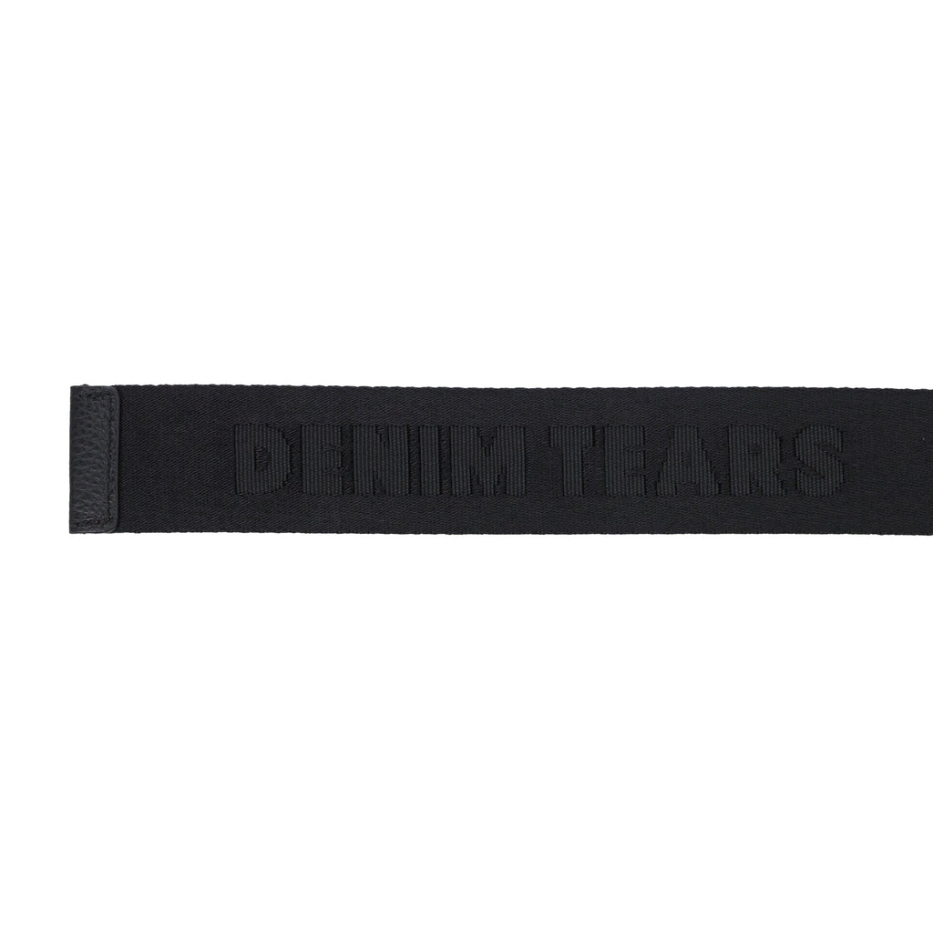 Black Peace Wreath Webbing D-Ring Belt