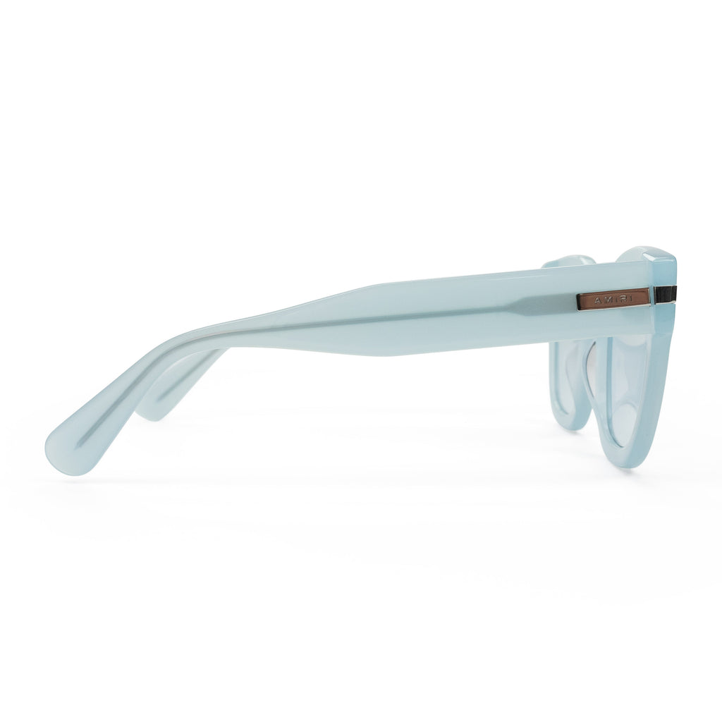 Pearl/Blue Classic Logo Sunglasses