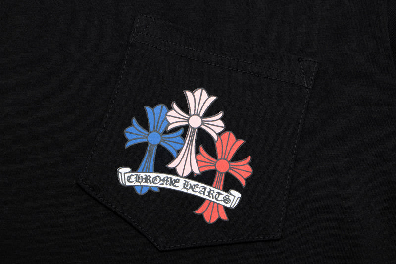 Chrome Hearts Multi Color Cross Cemetery L/S T-shirt 8003