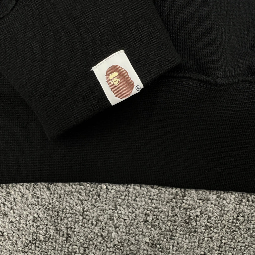 BAPE 11th Anniversary Ink Wash Camo Ape Head "By Bathing Ape" Crewneck Sweatshirt - Gray / Black