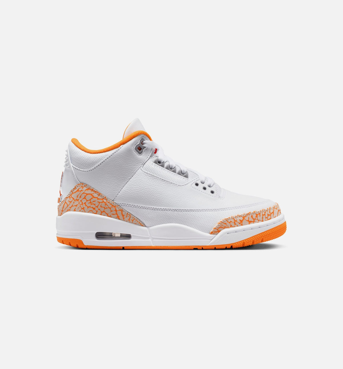 Air Jordan 3 Retro Orange Citrus Women's Shoes - White Multicolor