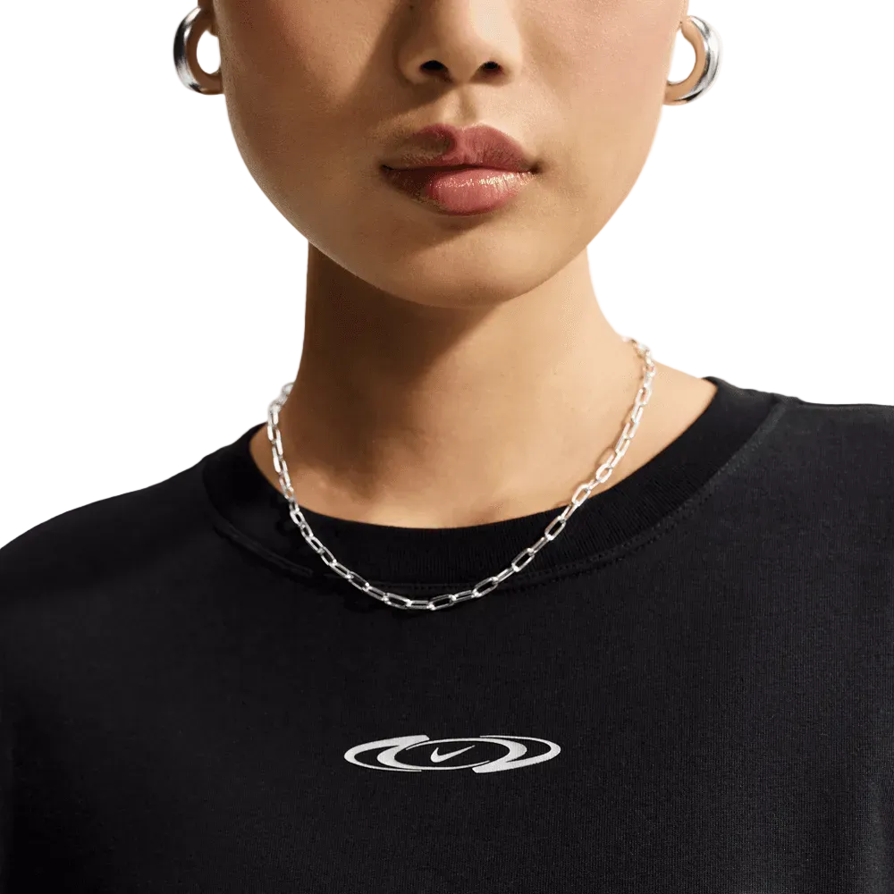 Wmns Nike Sportswear Classic Glimmer Cropped Short-Sleeve Tee