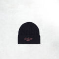 Carhartt WIP Signature Cable Beanie: Deep Night / Glassy Pink