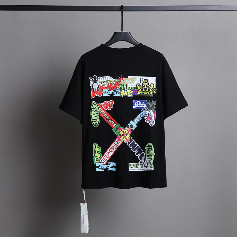 Ow T Shirts Watercolor Oil Painting Letter Graffiti Arrow