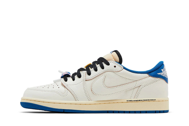 Fragment Design x Travis Scott x Air Jordan 1 Low OG SP 'Sail Military Blue' – The Most Coveted Three-Way Jordan Collab Ever Made