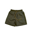 Rhude Olive Color Block Nylon Shorts