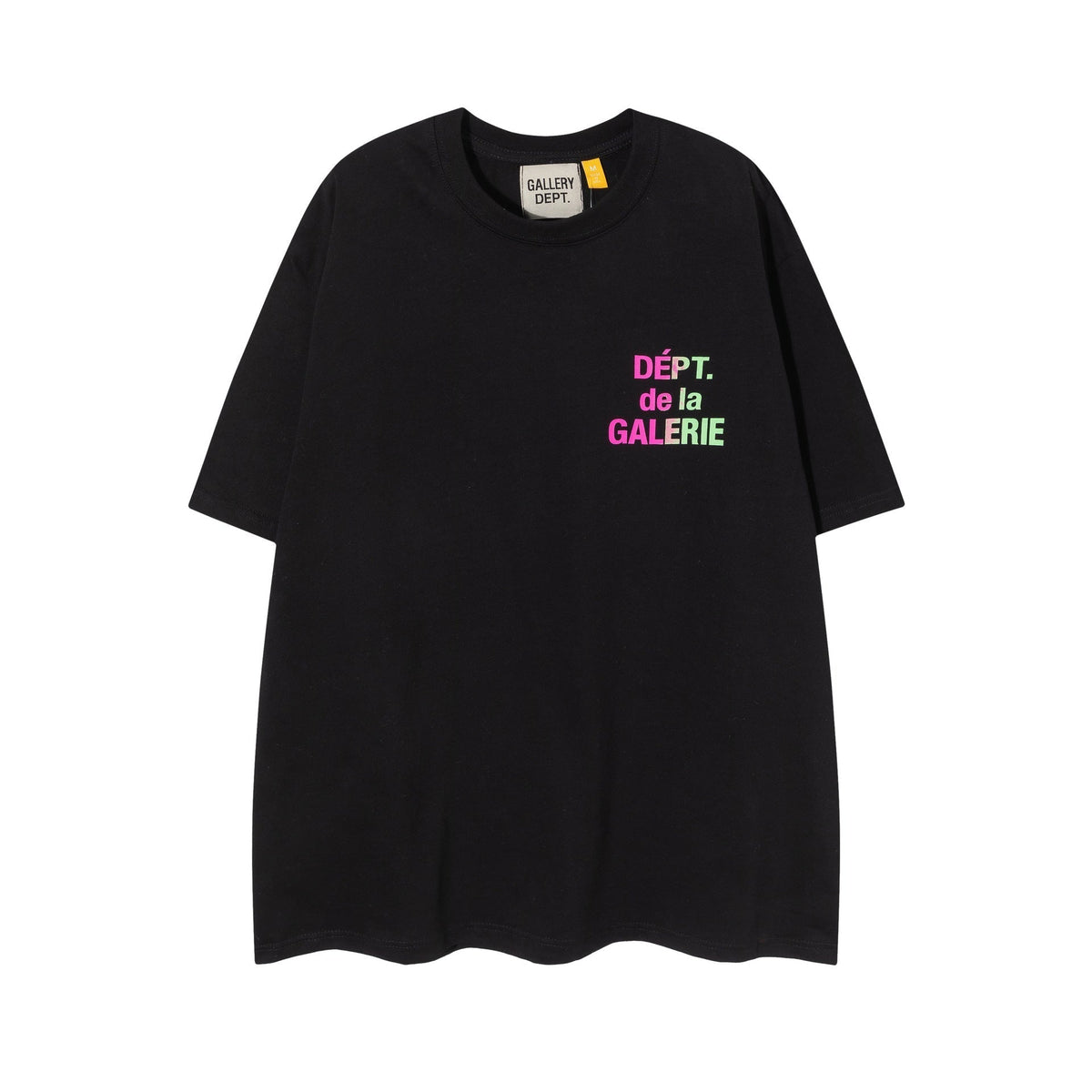 Gallery Dept T Shirts Trendy Summer High Street Star Men's Wear Gallery Dept Letter Color Matching Loose T-shirt