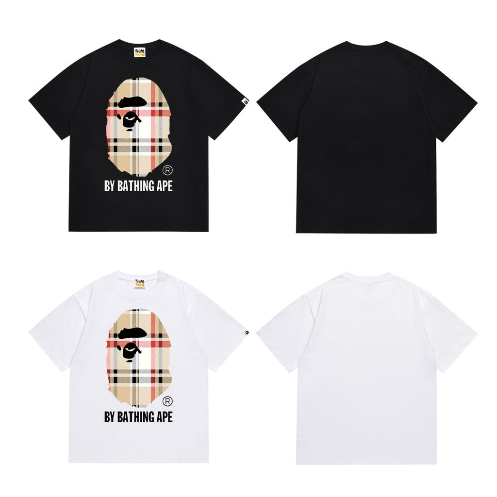 BAPE Ape Head Graphic Print Short Sleeve Tee Streetwear Unisex