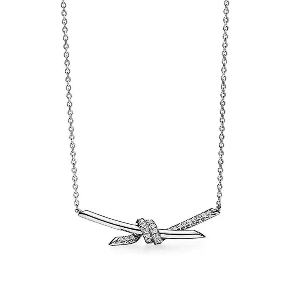 Tiffany Style Knot 18K Gold-Plated Necklace