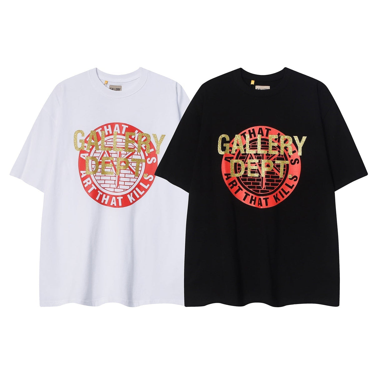 Gallery Dept T Shirts Men's Vintage Los Angeles Short-Sleeved T-shirt Gallery Dept Printed Loose