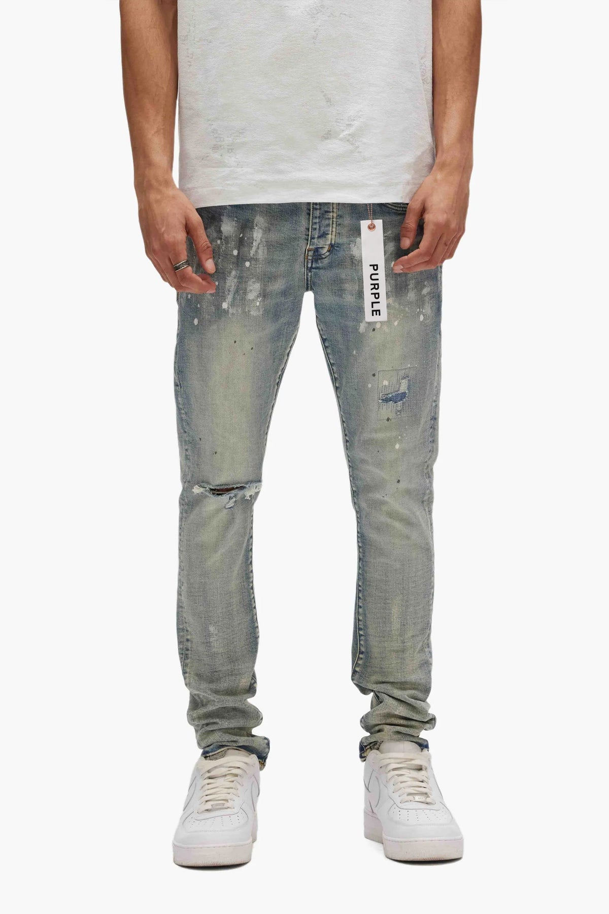 P001 Light Indigo Paint Blowout