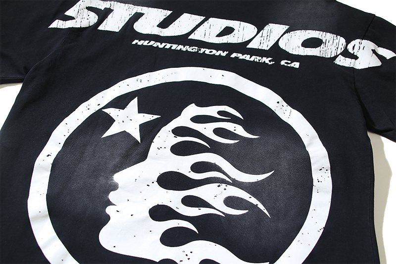HELSTAR Distressed Graphic Short-Sleeve T-Shirt