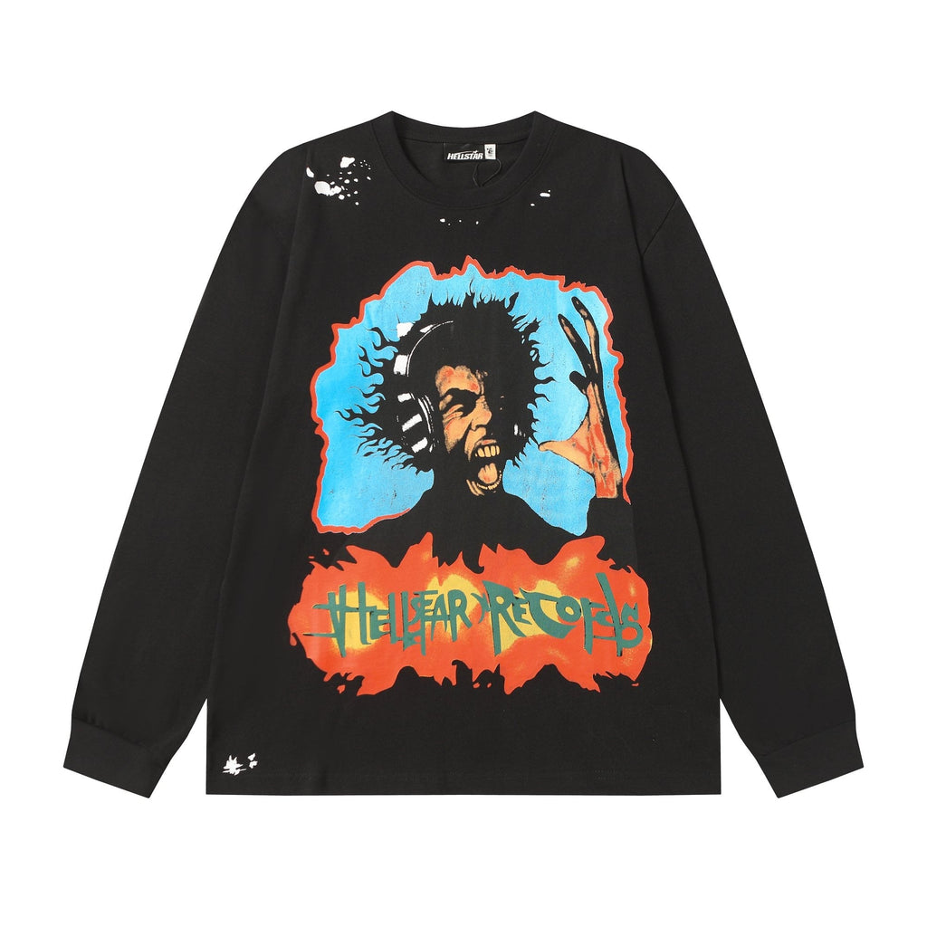 HEILSTAR Records Graphic Long-Sleeve T-Shirt