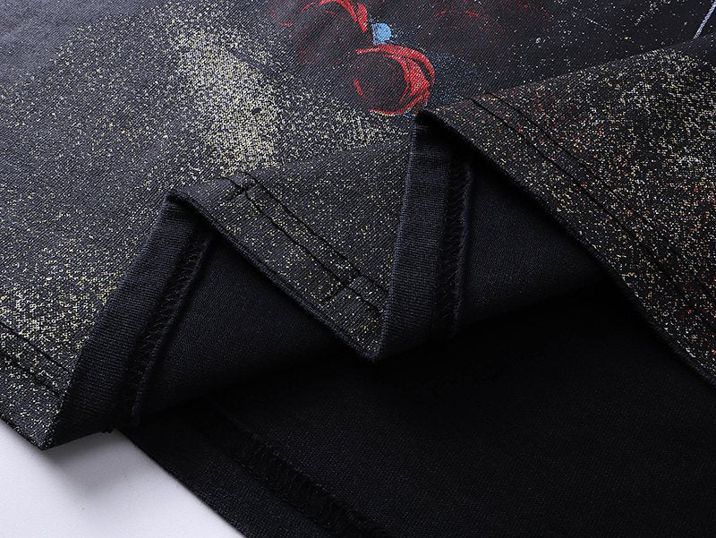 Godspeed Motorcycle Graphic Washed Black T-Shirt