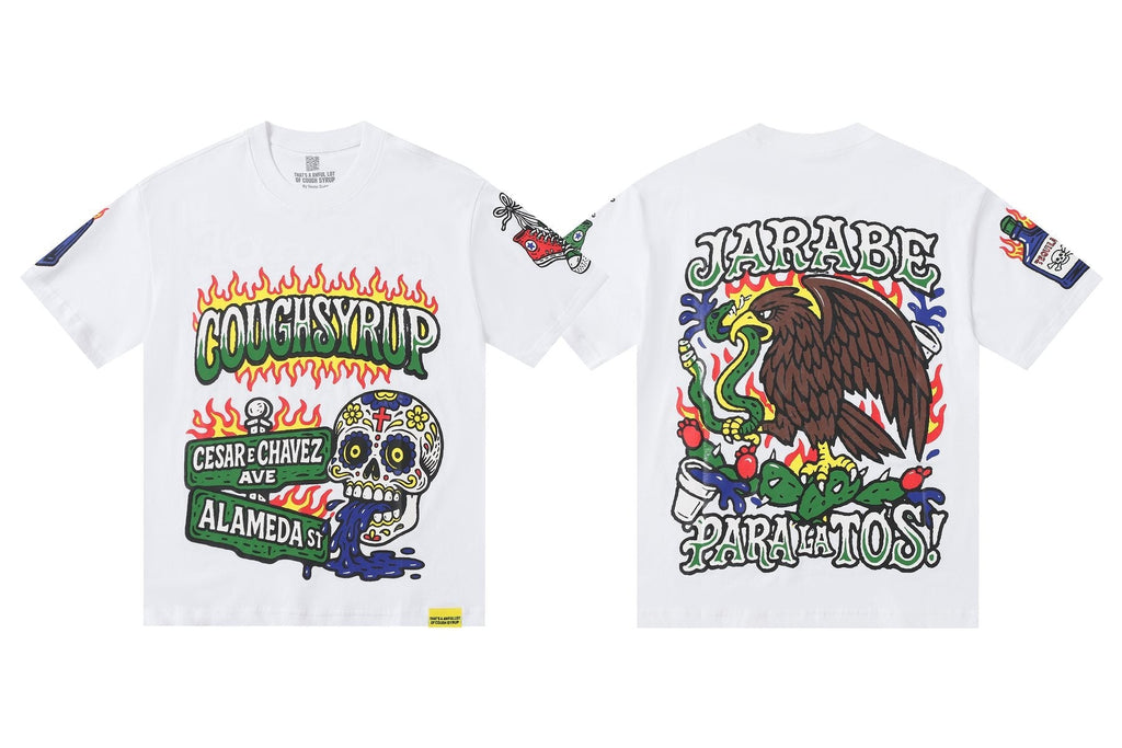 THAT'S A AWFUL LOT OF COUGH SYRUP Front & Back Graphic Short-Sleeve T-Shirt