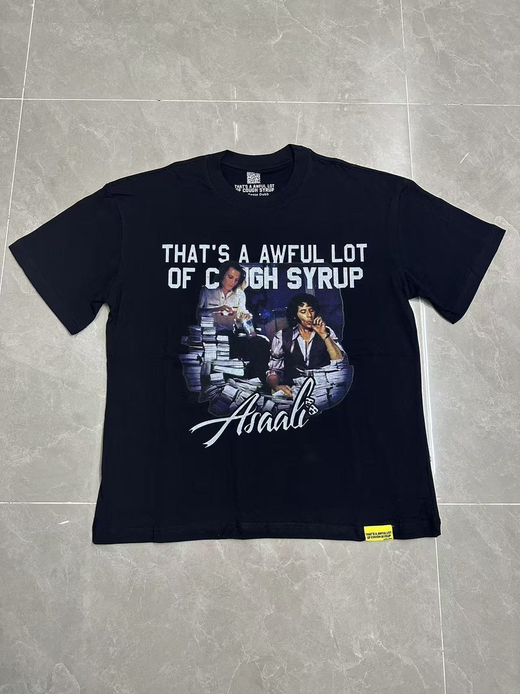 THAT'S A AWFUL LOT OF COUGH SYRUP Front & Back Graphic Short-Sleeve T-Shirt