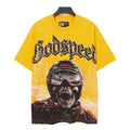 Godspeed Motorcycle Skull Graphic Short-Sleeve T-Shirt