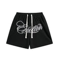 MIXED EMOTION Embroidered Drawstring Shorts