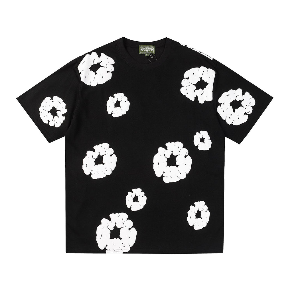DENIM TEARS All-Over White Flower Print T-Shirt