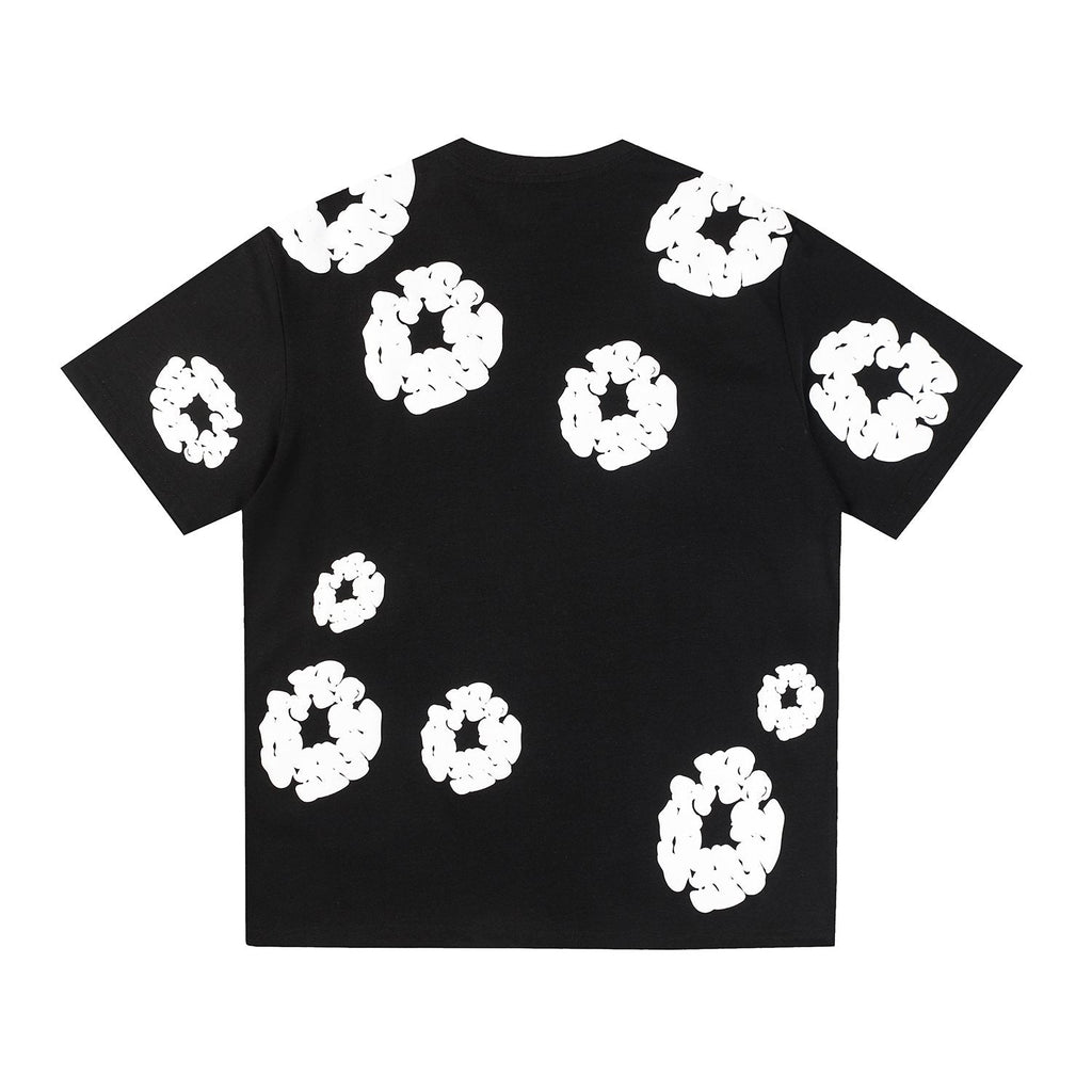 DENIM TEARS All-Over White Flower Print T-Shirt