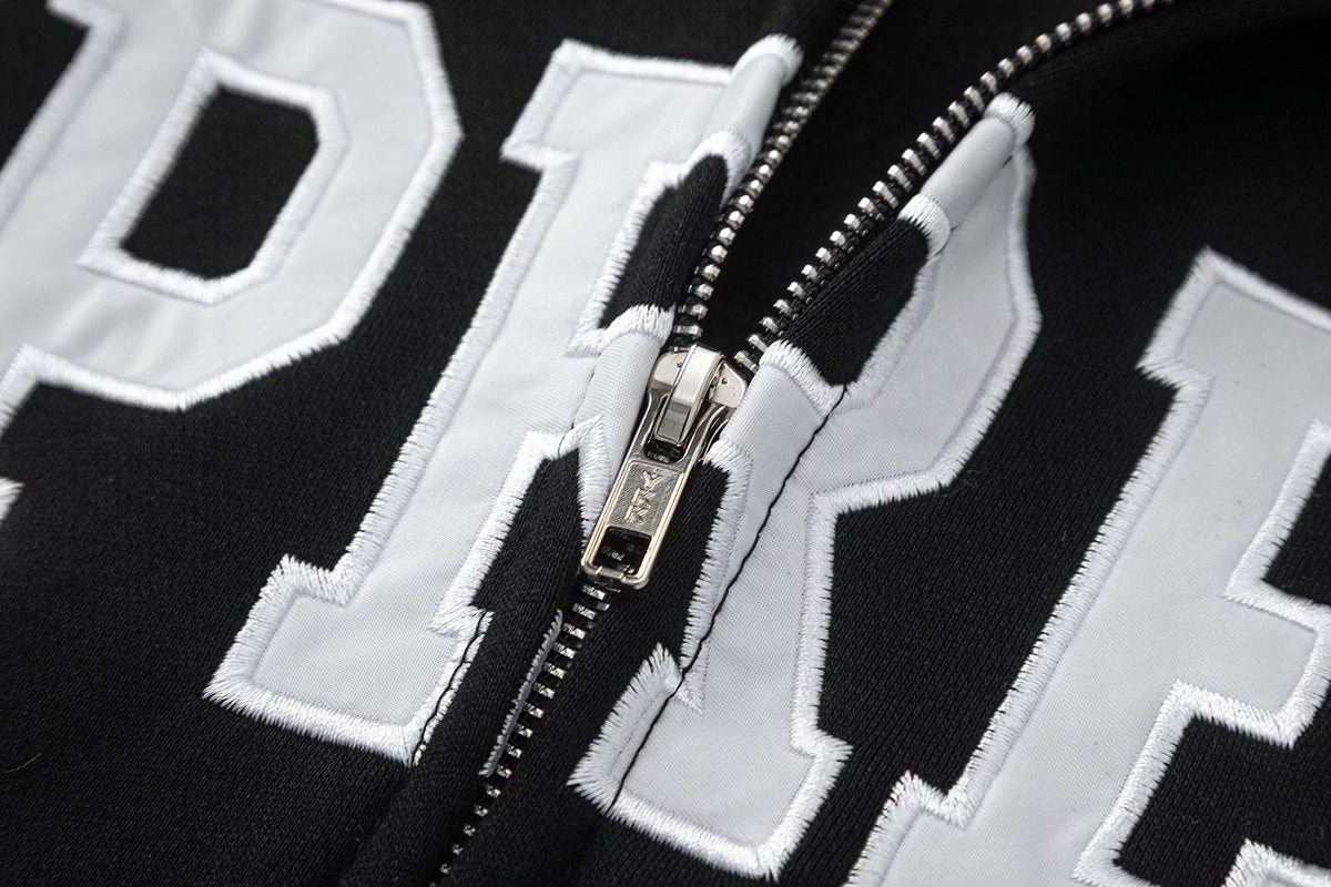 Supreme Front Appliqué Zip Hoodie